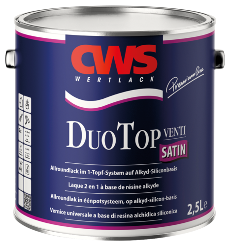 CWS Duo Top lack satin, weiss