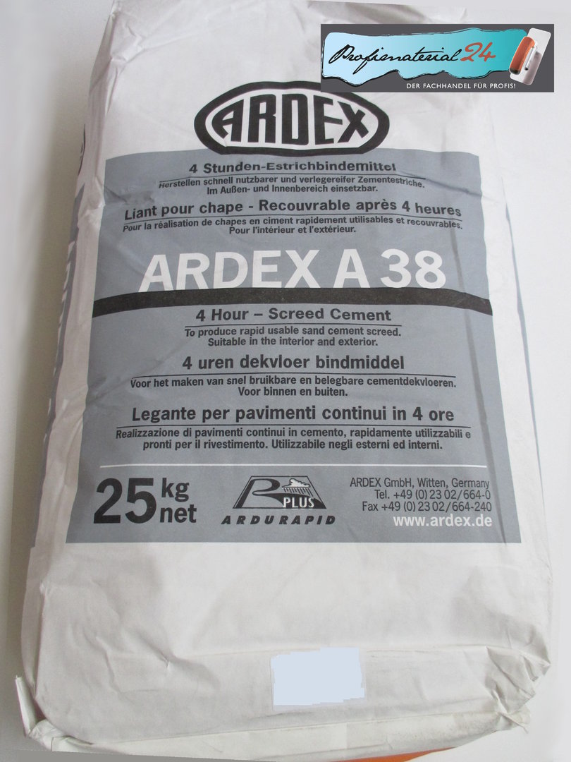 Ardex A38 Ready In 4 Hours Screed Binder Low Prices