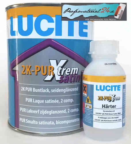 LUCITE 2K-PUR Xtreme satin 0.9L + hardener 0.1L