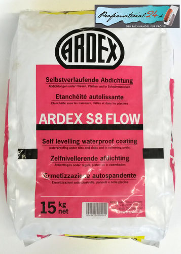 ARDEX S8 Flow selflevelling waterproof coating, 15kg