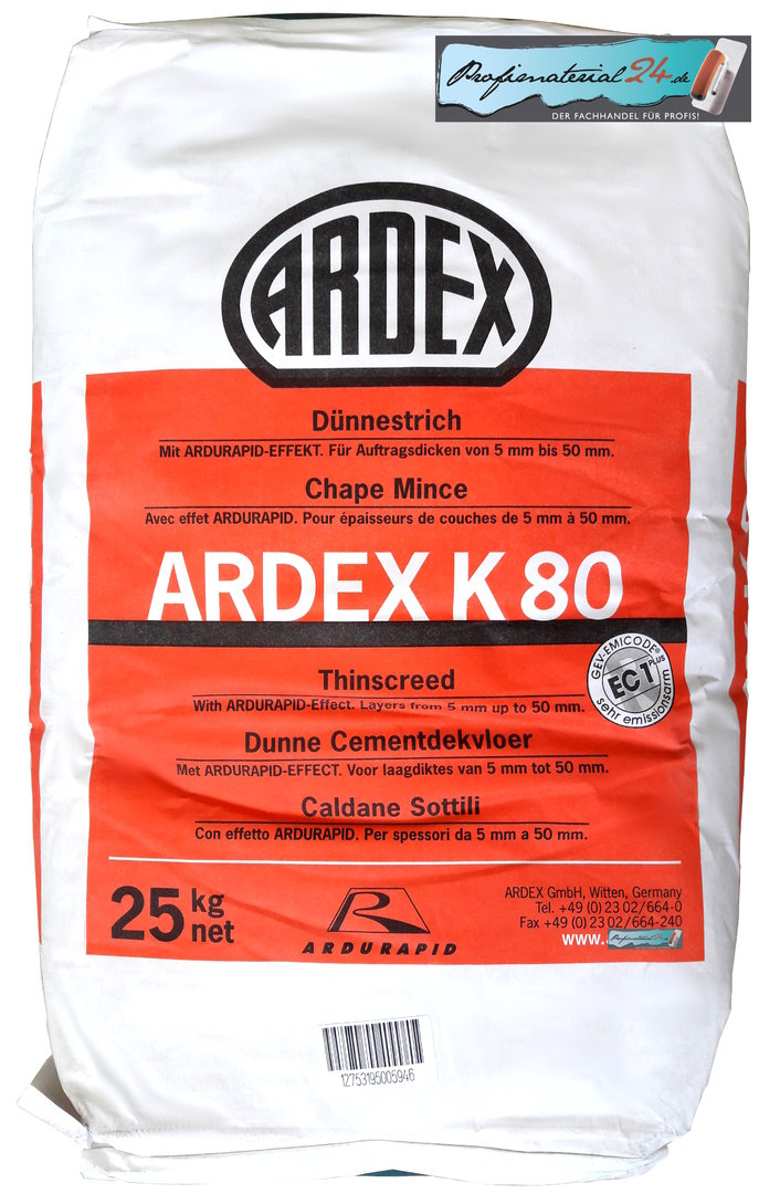 Your Ardex Specialist Shop Ardex K80 Thinscreed 25kg