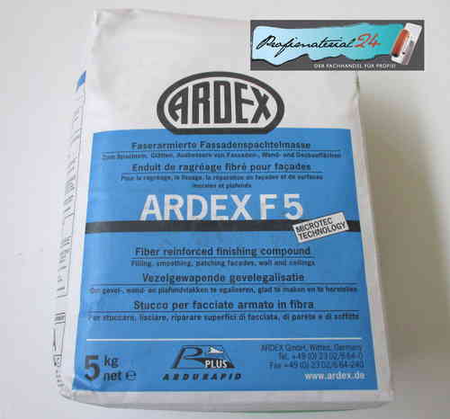 ARDEX F5, Faserarmierte Fassadenspachtelmasse
