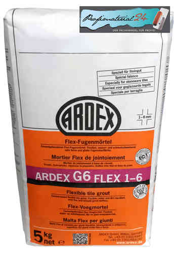 ARDEX G6 Flex-Fugenmörtel 1-6
