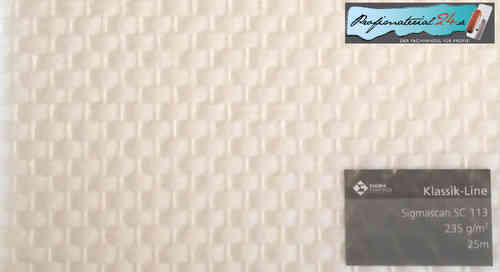 SIGMASCAN SC113 fiberglass fabric wallpaper, 25m